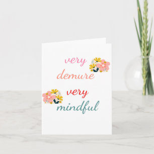 very Demure, very demure very mindful  Holiday Card