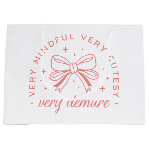 Very demure very mindful very cutesy large gift bag