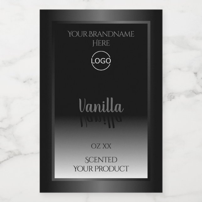 Very Elegant Black and White Product Labels Logo (Single Label)