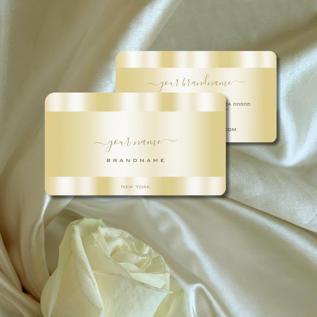 Very Elegant Gold Effect Professional and Noble Business Card (Creator Uploaded)