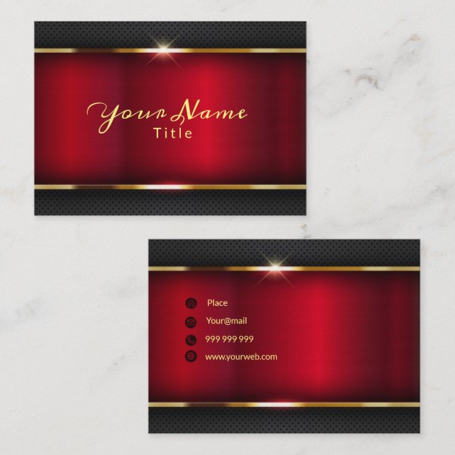Very elegant modern luxury business card (Front/Back)