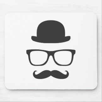 Very English Moustache Mouse Pad