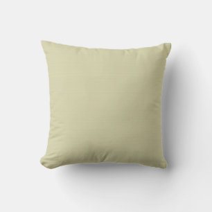 Very Faintly Streaked Khaki Outdoor Pillow