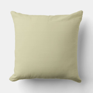 Very Faintly Streaked Khaki Outdoor Pillow