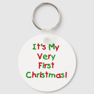 Very First Christmas Tshirts and Gifts Keychain