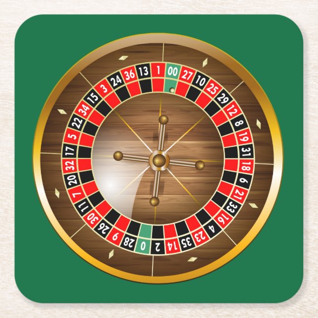 Very Fun American Roulette Wheel Coaster Set (Front)