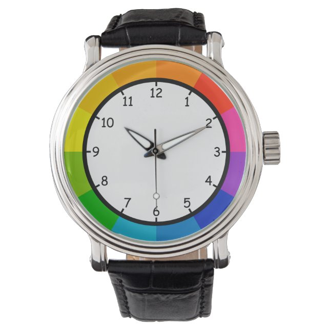 Very Fun and Colourful Colour Wheel Wrist Watch (Front)