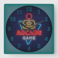 Very Fun Classic Arcade Game w/Joystick Neon Squar