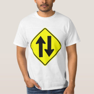 Very Fun Classic Two Way Traffic Sign T-Shirt