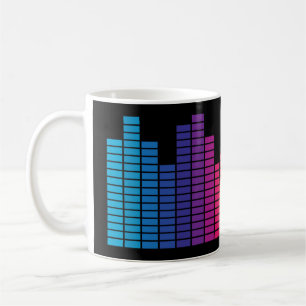Very Fun Digital Graphic Equalizer Coffee Mug