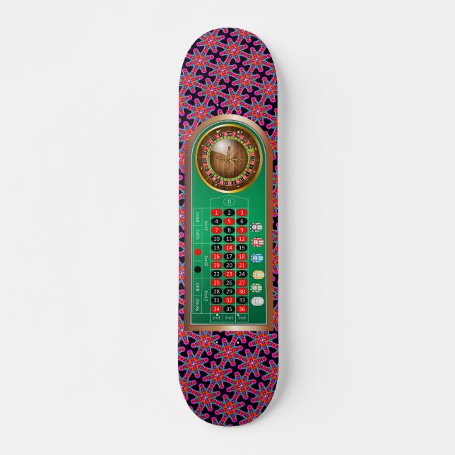 Very Fun European Roulette Table Image Skateboard (Front)