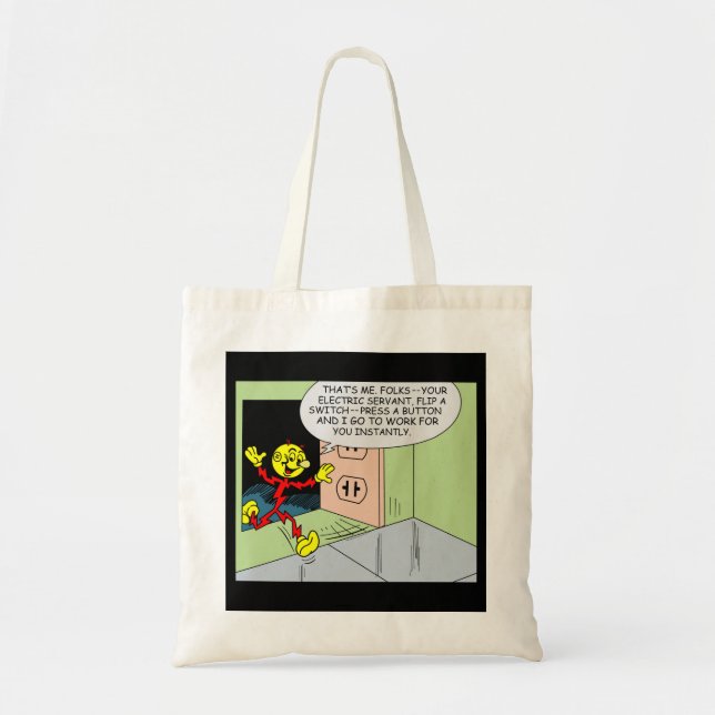 Very Fun Reddy Kilowatt Double Sided Tote Bag (Front)