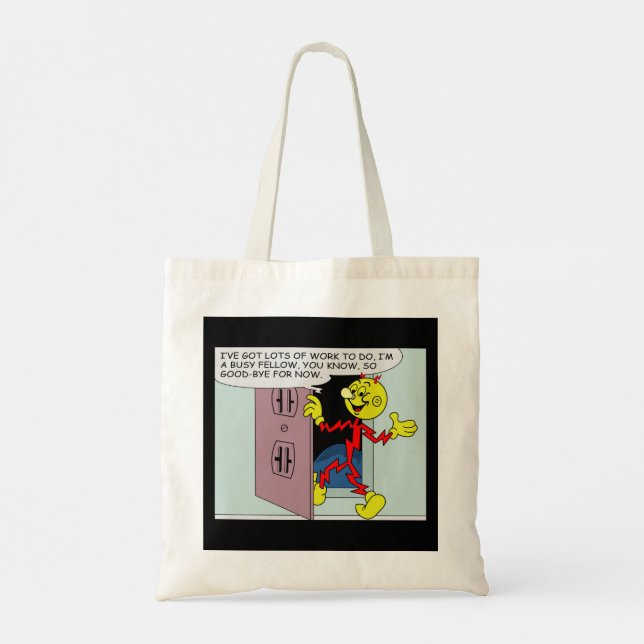 Very Fun Reddy Kilowatt Double Sided Tote Bag (Back)