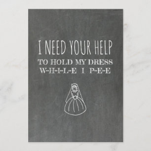 Very Funny Bridesmaid / Maid of Honour Proposal Invitation
