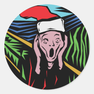 Very Funny Christmas Classic Round Sticker