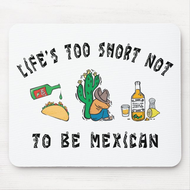 Very Funny Mexican Mouse Pad (Front)