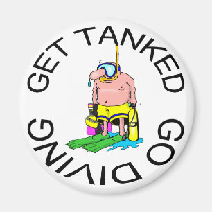 Very Funny SCUBA Diving Magnet