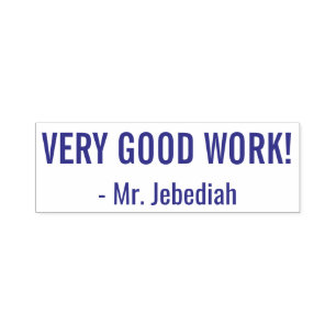 "VERY GOOD WORK!" Commendation Rubber Stamp