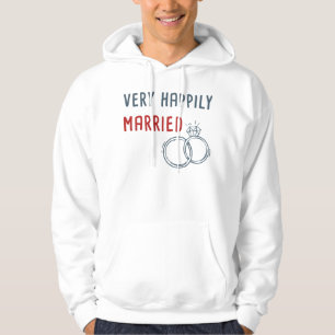 Very Happily Married Matching Husband Wife Couple  Hoodie