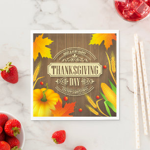 Very Happy Thanksgiving Day Napkin