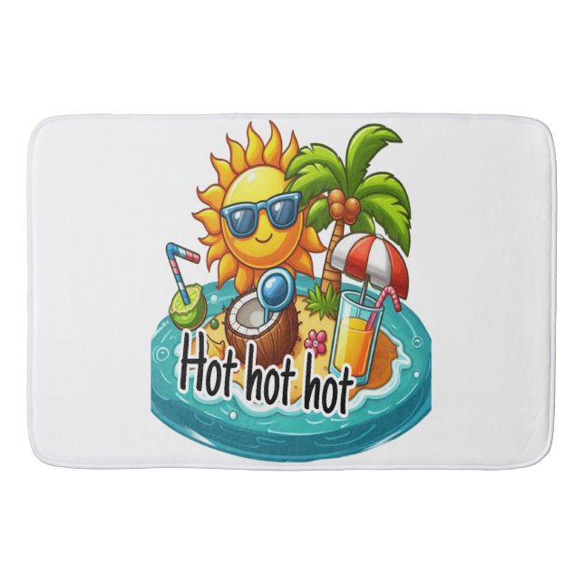 Very Hot season  Bath Mat (Front)