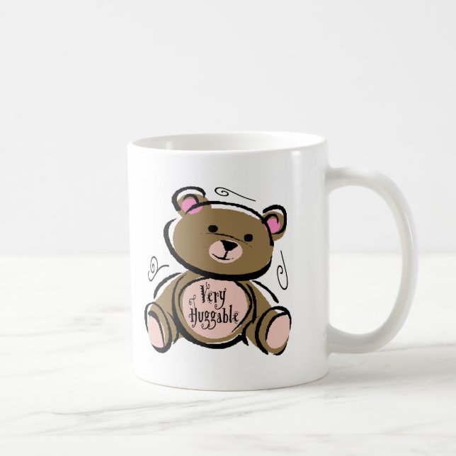 Very Huggable Teddy Bear Coffee Mug (Right)