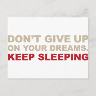 VERY IMPORTANT DREAMS POSTCARD