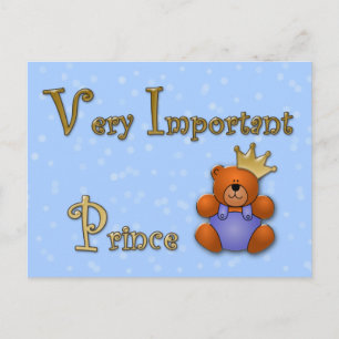 Very Important Prince - papershop Postcard