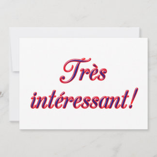 Very Interesting invitation