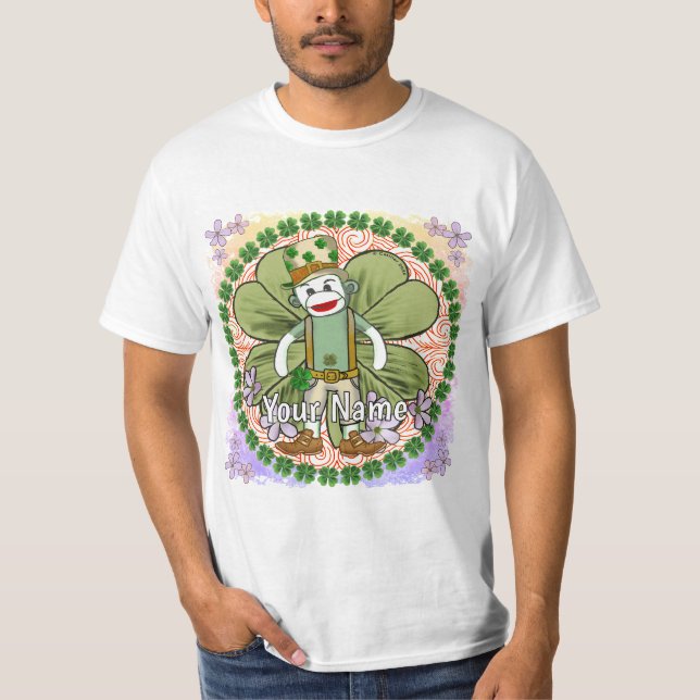 Very Irish Sock Monkey T-Shirt (Front)