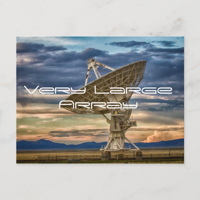 Very Large Array as the sun sets Postcard (Front)