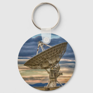 Very Large Array at sunset Keychain