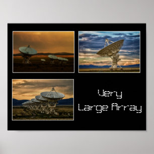 Very Large Array collage Poster