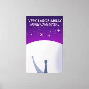 Very Large Array space observatory space art. Canvas Print