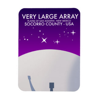 Very Large Array space observatory space art. Magnet