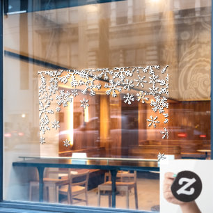 Very Large Winter Snowflakes Business Shop Accent  Window Cling