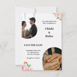 Very Light Grey Modern Wedding Invitations