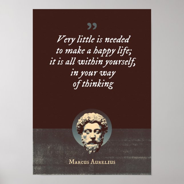Very little is needed to make a happy life; it is  poster (Front)