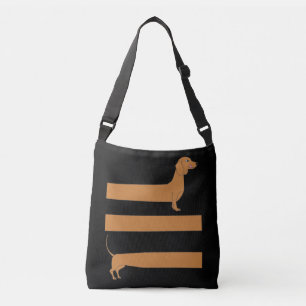 Very long Dachshund funny Crossbody Bag