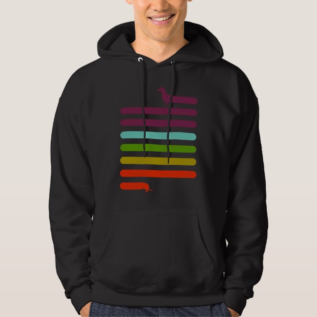 Very Long Dachshund Hoodie (Front)