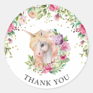 Very Magical Day Unicorn Classic Round Sticker