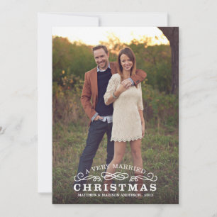 VERY MARRIED CHRISTMAS   HOLIDAY PHOTO CARD