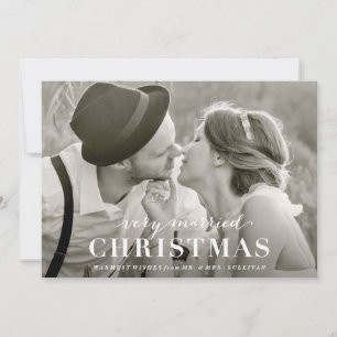 Very Married Christmas Newlywed Holiday Card