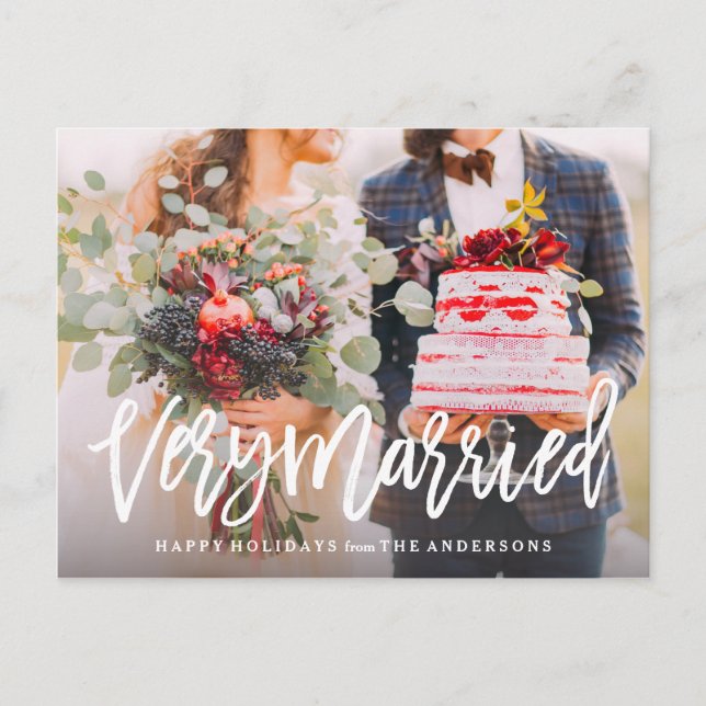 Very Married Holiday Postcard (Front)