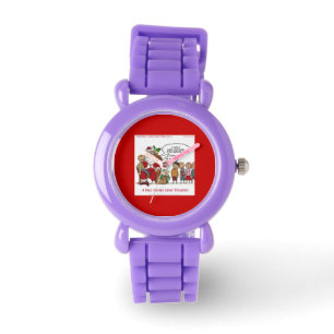 Very Mean Santa Funny Womens Watch