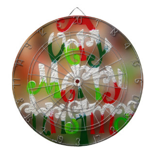 very merry christmas dartboard