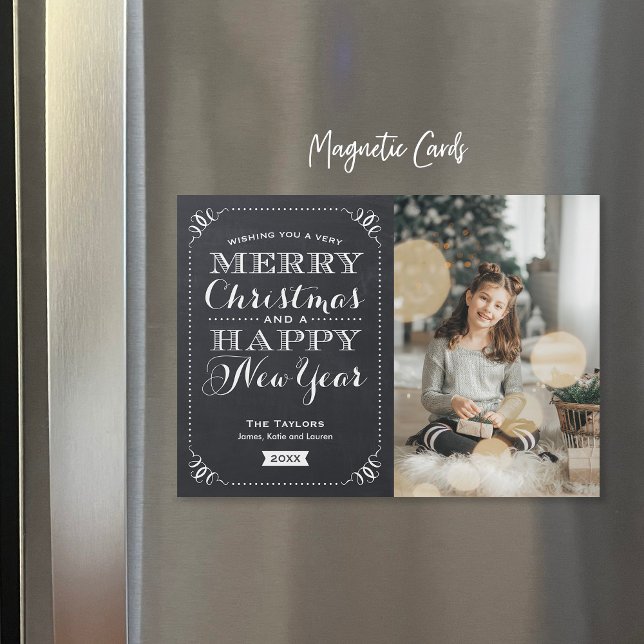 Very Merry Christmas Magnetic Photo Card (Creator Uploaded)