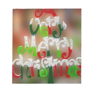 very merry christmas notepad