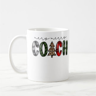 Very Merry Coach Buffalo Plaid Christmas Instructi Coffee Mug