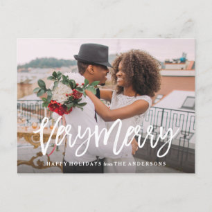 Very Merry Holiday Postcard